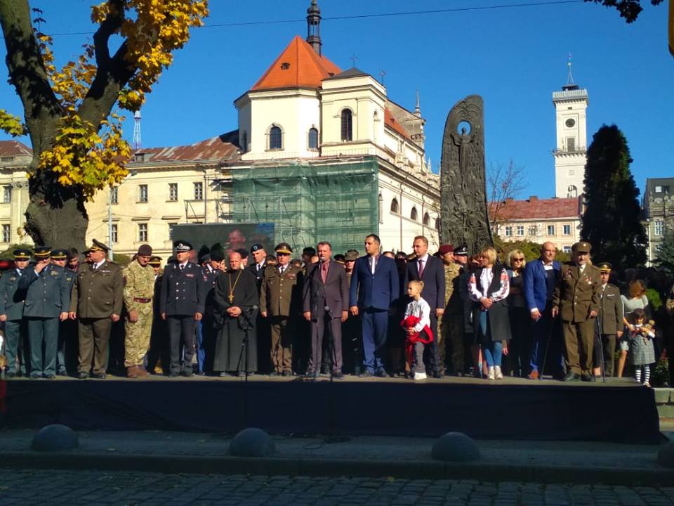 Во Львове состоялось торжественное посвящение 177 первокурсников государственного лицея с усиленной военно-физической подготовкой имени Героев Крут